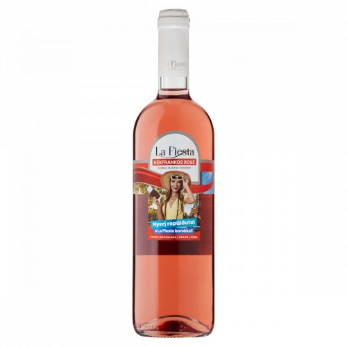 La Fiesta Kékfrankos Rosé Duna-Tisza közi száraz magyar rosébor 11,5% 750 ml