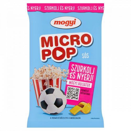 Mogyi Micro Pop sós, mikrohullámú sütőben elkészíthető pattogatni való kukorica 100 g