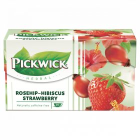   Pickwick Herbal Goodness eperízű csipkebogyó tea hibiszkusszal, eperdarabokkal 20 filter 50 g