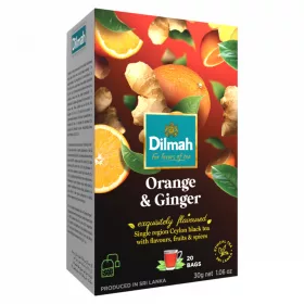   Dilmah Orange & Ginger filteres fekete tea narancs és gyömbér aromával 20 filter 30 g