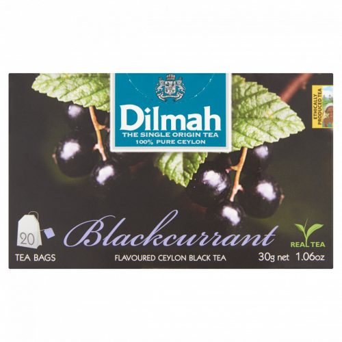 Dilmah Blackcurrant aromás filteres fekete tea 20 filter 30 g