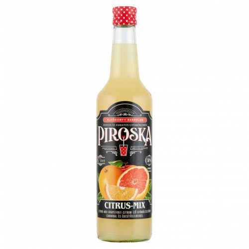 Piroska Citrus-Mix grapefruit-citrom ízű gyümölcsszörp cukorral és édesítőszerekkel 0,7 l