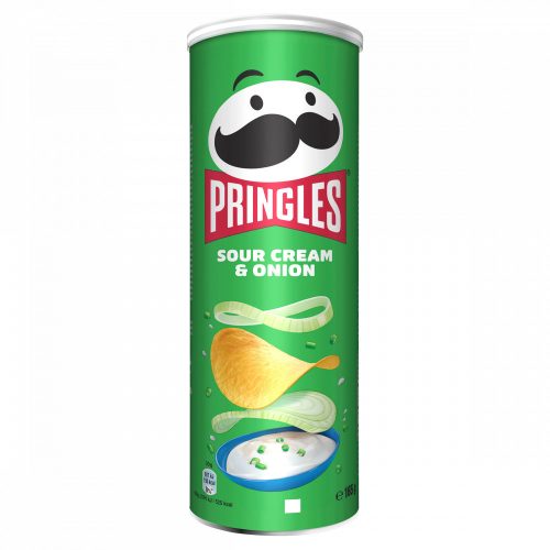 Pringles hagymás-tejfölös ízesítésű sós snack 165 g