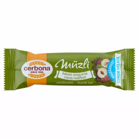 Cerbona szelet kakaós-mogyorós NO cukor 20g/20/