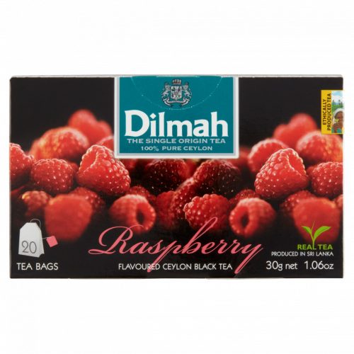 Dilmah filteres fekete tea málna aromával 20 filter 30 g