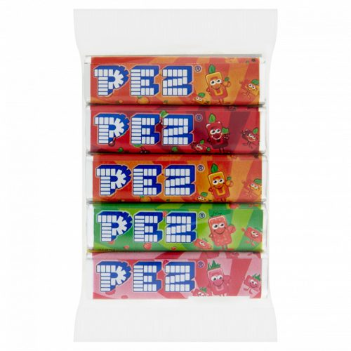 Pez vegyes gyümölcsízű töltetlen keménycukorka 5 x 8,5 g