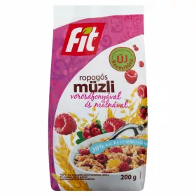 Fit reggeli ropogós müzli 200g málna-vörösáfonya