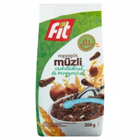 Fit reggeli ropogós müzli 200g csokoládé-mogyoró