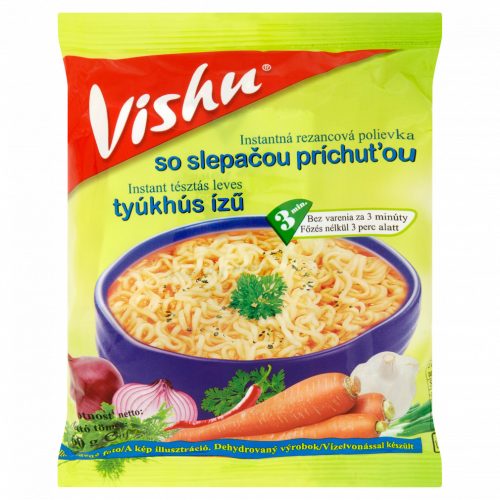 Vishu tyúkhús ízű instant tésztás leves 60 g