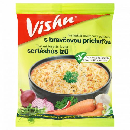 Vishu sertéshús ízű instant tésztás leves 60 g