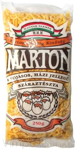 Marton Tészta Szarvacska 8 tojásos 250g