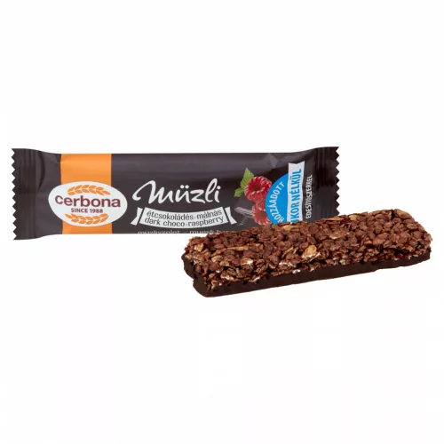Cerbona müzli szelet étcsokis-málnás 20g/20/