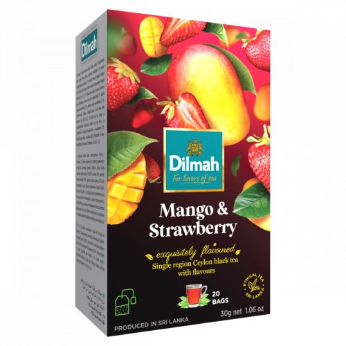 Dilmah Mango & Strawberry filteres fekete tea mangó és eper aromával 20 filter 30 g