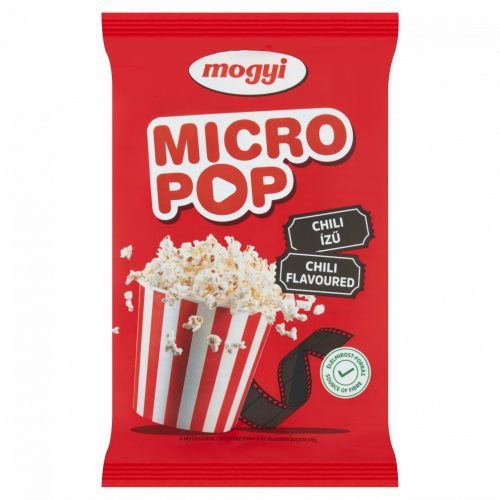 Mogyi Micro Pop mikrohullámú sütőben elkészíthető chili ízű pattogatni való kukorica 100 g