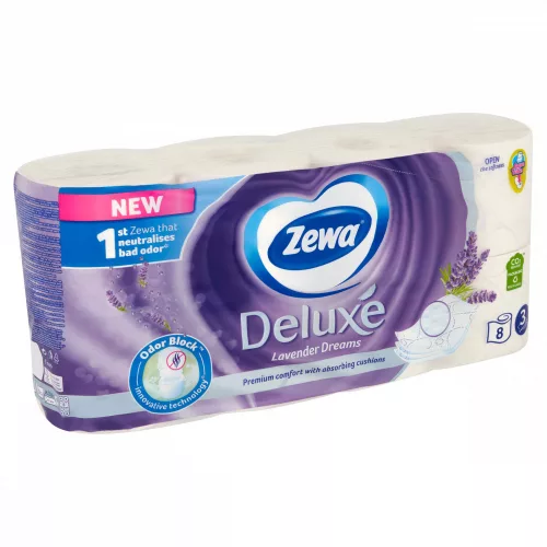 ZEWA Deluxe Taolettpapír 3r.Lavender 8te