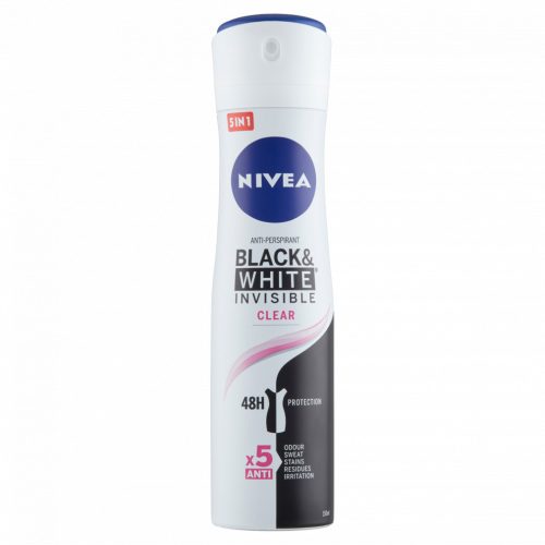 NIVEA Black & White Invisible Clear deo spray 150 ml