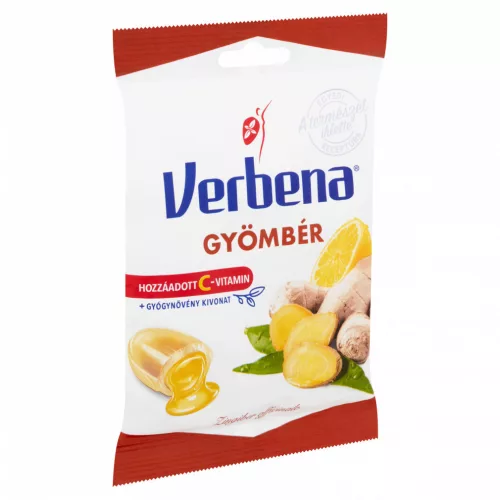 Verbena töltött cukorka Gyömbér 60g /20/
