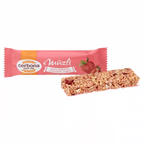 Cerbona szelet epres-joghurtos tejbev. 20g /20/