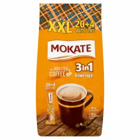 Mokate instant kávé 3in1 XXL Barnacukor 20+4*17g új