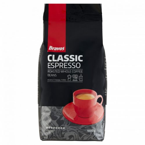 Bravos Classic Espresso pörkölt szemes kávé 1000 g