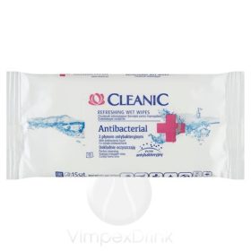 Cleanic frissítő törlőkendő antibacterial 15db