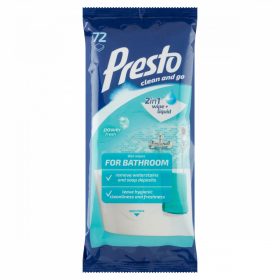 Presto clean fürdőszobai törlőkendő 72db