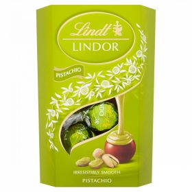 Lindt Lindor Pisztácia tejcsok.golyók díszdob.200g/8/