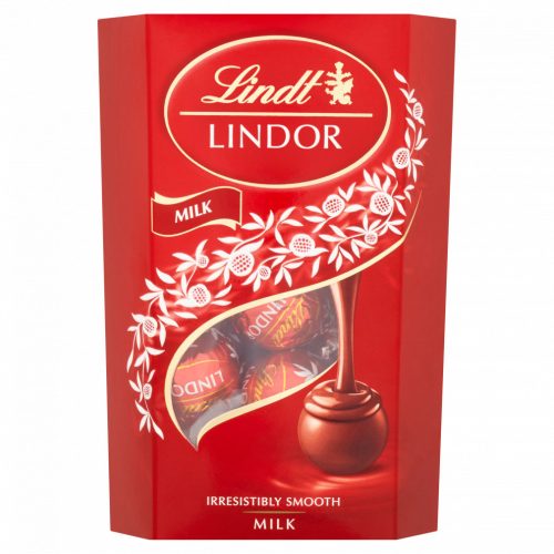 Lindt Lindor tejcsokoládé praliné lágyan olvadó töltelékkel 200 g