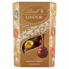 Lindt Lindor Assorted tejcsok.golyók díszdob.200g/8/