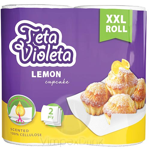 Violeta háztartási törlőpapír 2rét.2tek. maxi citrom