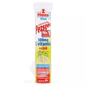 Haas pezsgőtabletta limit C-vit+cink 80g