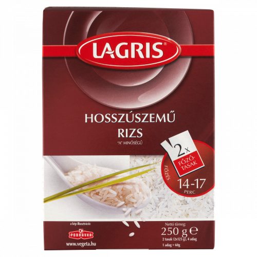 Lagris hosszúszemű rizs főzőtasakban 2 x 125 g (250 g)