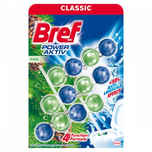 Bref Power Aktiv Pine WC frissítő 3 x 50 g