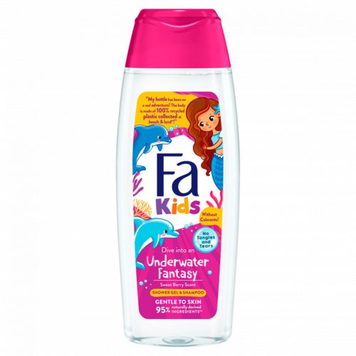 Fa Kids Underwater Fantasy tusfürdő és sampon édes, erdei gyümölcs illattal 250 ml