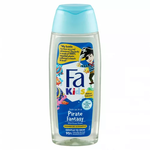 Fa Kids Pirate Fantasy tusfürdő és sampon a vad óceán illatával 250 ml