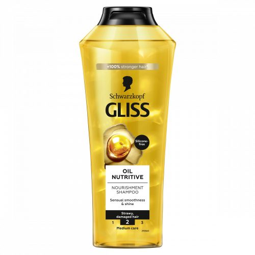 Gliss tápláló olaj sampon omega 9 olajsavval és marula olajjal 400 ml