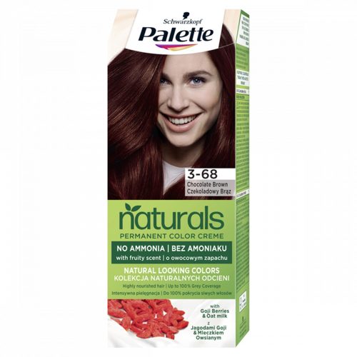 Schwarzkopf Palette Naturals tartós hajfesték 3-68 Csokoládébarna 