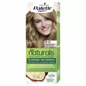   Schwarzkopf Palette Naturals tartós hajfesték 8-0 Világosszőke 