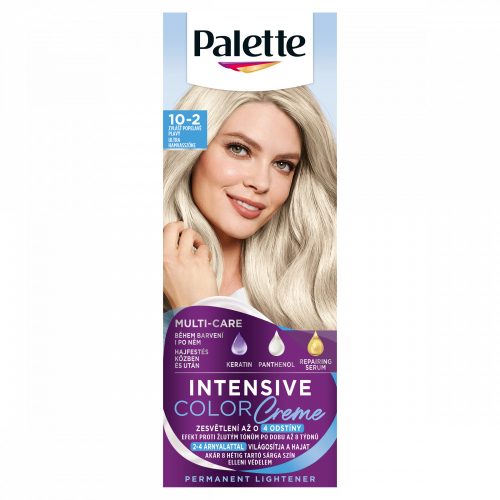 Palette Intensive Color Creme tartós hajfesték 10-2 ultra hamvasszőke