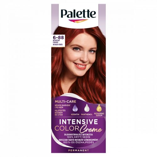 Palette Intensive Color Creme tartós hajfesték 6-88 intenzív vörös