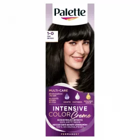   Palette Intensive Color Creme tartós hajfesték 1-0 ónix fekete