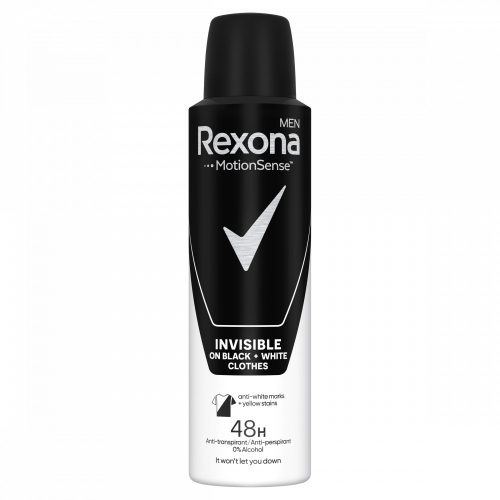 Rexona Men Motion Sense Invisible On Black + White Clothes izzadásgátló 150 ml