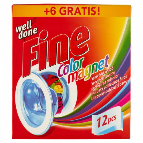 Well Done Fine Color Magnet színvédő kendő 12 db