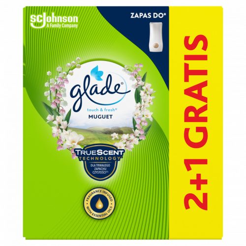 Glade Touch & Fresh Muguet koncentrált aeroszolos légfrissítő utántöltő 3 x 10 ml