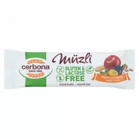   Cerbona gluténmentes, laktózmentes magvas-gyümölcsös müzliszelet 35 g