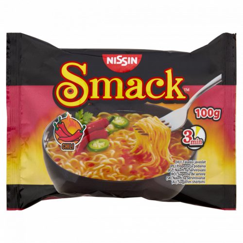 Nissin Smack instant tésztaleves chili ízesítéssel 100 g