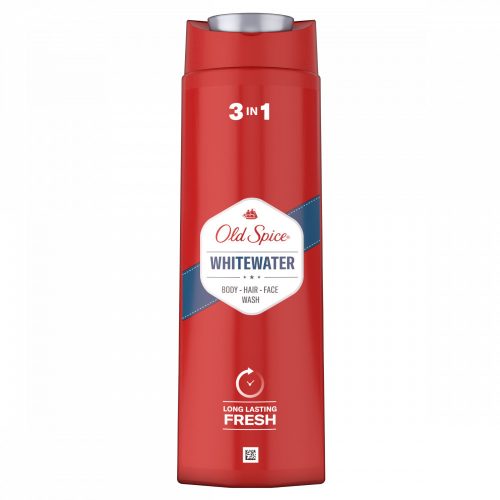 Old Spice Whitewater Férfi Sampon és Tusfürdő, Hosszan Tartó Frissesség, 400 ml