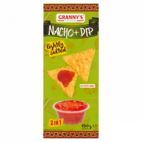   Granny's enyhén sós chips & Salsa Mexicana szósz 150 g