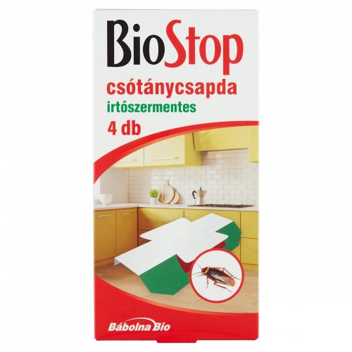 BioStop irtószermentes csótánycsapda 4 db