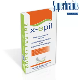 X-Epil használatrakész gyantacsík testre hypoallergén